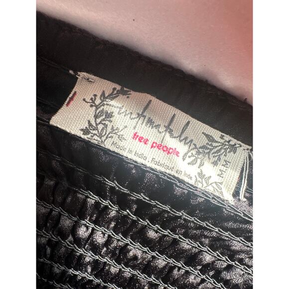 Free People Now or Never Black Lace Corset Bustier Top Bralette Size Medium - Picture 7 of 9